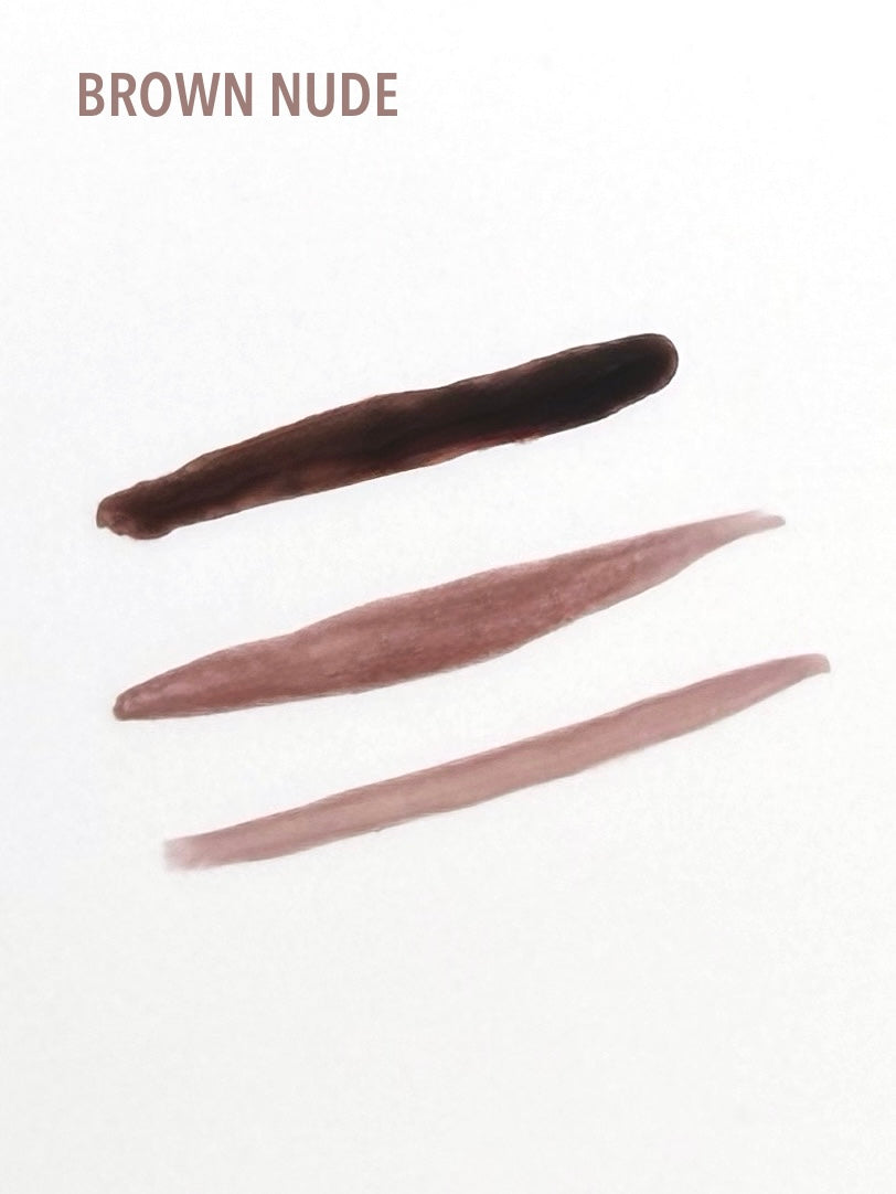 different layers of brown nude